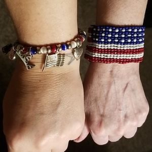 EUC Brighton .925 Patriotic Bracelets